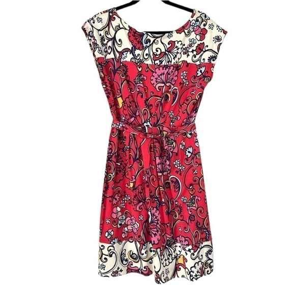 Lilly Pulitzer Dresses & Skirts - Lilly Pulitzer Silk Blend Paisley Floral Belted Dress